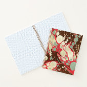 墨流し紙クラシックパタンピンク ノートブック (内部)