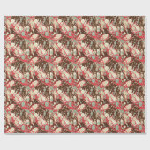 墨流し紙クラシックパタンピンク ラッピングペーパー (フラット)