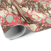 墨流し紙クラシックパタンピンク ラッピングペーパー (ロールコーナー)