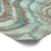 墨流し金魚 ポスター (角)