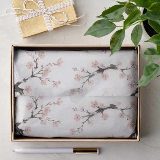 墨絵の墨 | 桜 | 薄葉紙 (ギフト)