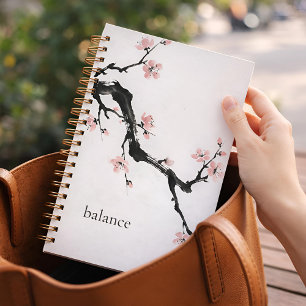 墨絵の桜 マインドフルネス プランナー手帳