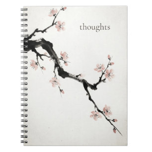 墨絵の桜 毎日使えるノート ノートブック
