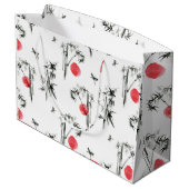 墨絵イ日本のンク絵画ズ ラージペーパーバッグ (裏面アングル)