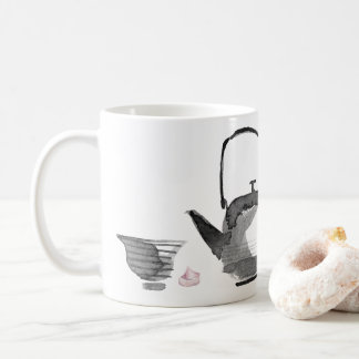 墨絵イ絵を描ンクと禅引用文 コーヒーマグカップ