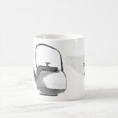 墨絵イ絵を描ンクと禅引用文 コーヒーマグカップ (中央)