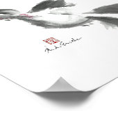 墨絵ハミングバード ポスター (角)