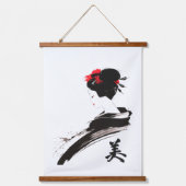 墨絵美しい 吊り下げ型タペストリー (正面)