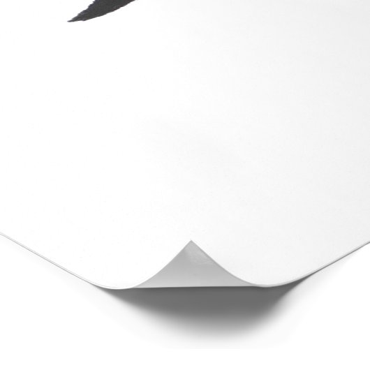 墨絵 ポスター (角)