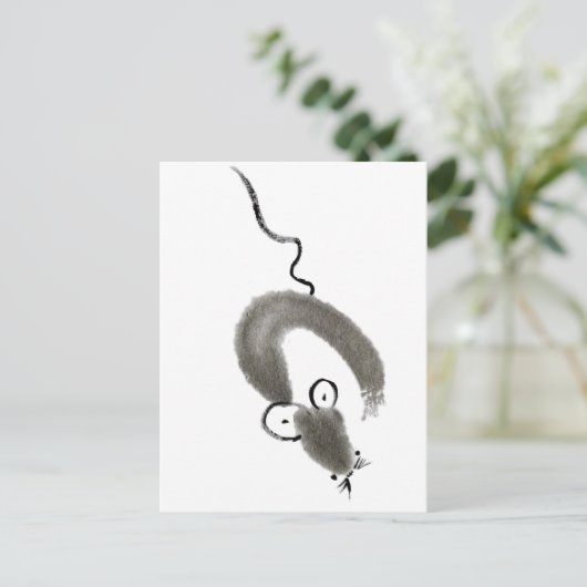 墨絵 ポストカード (スタンド正面)