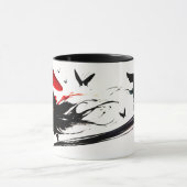 墨絵。#3 マグカップ (中央)