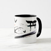 墨絵。#3 マグカップ (正面右)