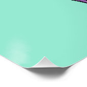 墨花のような紫描の抽象芸術 ポスター (コーナー)