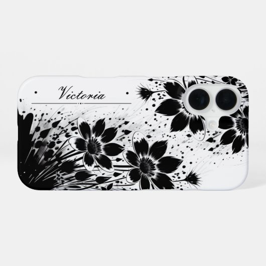 墨華 iPhone 16ケース (裏面横)