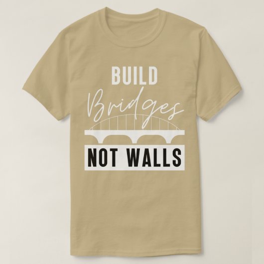 壁ではないブリッジを作成1 Tシャツ (デザイン正面)