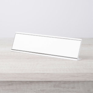 壁とデスクの名前のプレート   木材およびアクリル デスクネームプレート