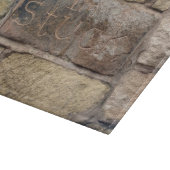 壁にもう一つ煉瓦が積み上がっている カッティングボード (角)