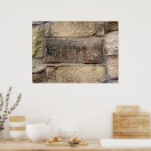 壁にもう一つ煉瓦が積み上がっている ポスター (キッチン)