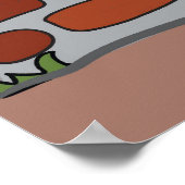 壁にレンガ ポスター (角)