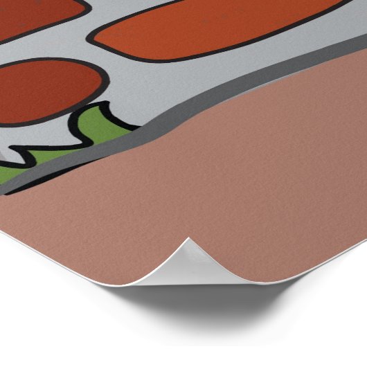 壁にレンガ ポスター (角)