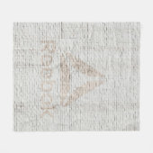 壁に付いたリーボックのロゴの写真を閉じる フリースブランケット (正面(横))