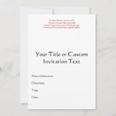 壁に坐るHumpty Dumpty 招待状 (裏面)