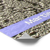 壁に対する紫 ポスター (角)