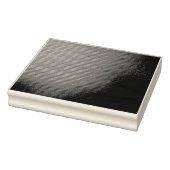 壁に掛けられた時計の白黒写真 ラバースタンプ (スタンプ)