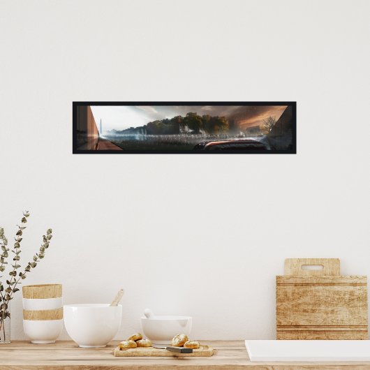 『壁に来て下さい』 ポスター (キッチン)