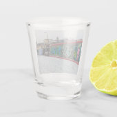 壁に沿って ショットグラス (裏面)