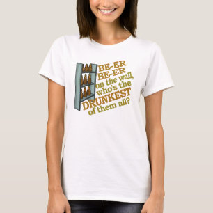 壁のおもしろいなビール Tシャツ