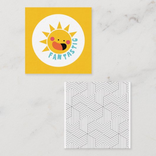 壁のアクセントとトリートメント>壁のデカールとシール スクエア名刺 (正面/裏面)