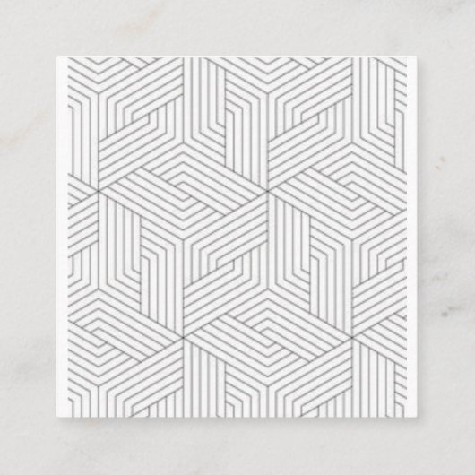 壁のアクセントとトリートメント>壁のデカールとシール スクエア名刺 (裏面)