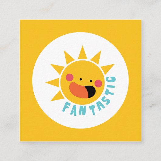 壁のアクセントとトリートメント>壁のデカールとシール スクエア名刺 (正面)