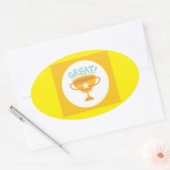 壁のアクセントとトリートメント>壁のデカールとシール 楕円形シール (封筒)