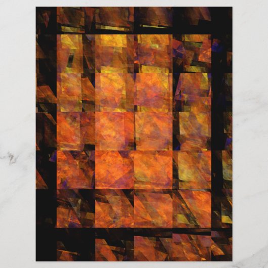 壁のアブストラクトアートフライヤー チラシ (正面)