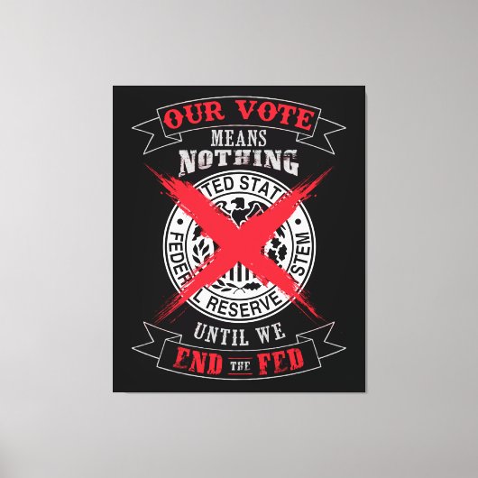 壁のアート食べ物を与えを終了する キャンバスプリント (正面)