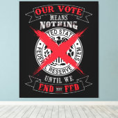 壁のアート食べ物を与えを終了する キャンバスプリント (インサイチュ (ウッドフロア))