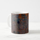 壁のグランジ背景の色色パターン コーヒーマグカップ (正面左)