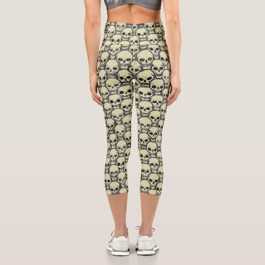 壁のスカル カプリレギンス (裏面)