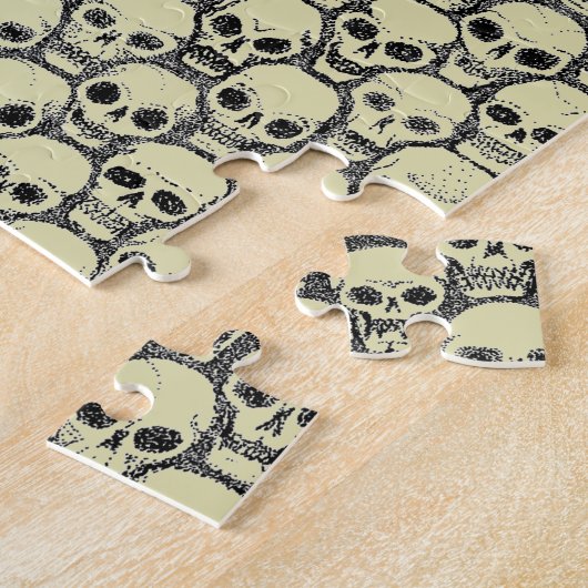 壁のスカル ジグソーパズル (側面)