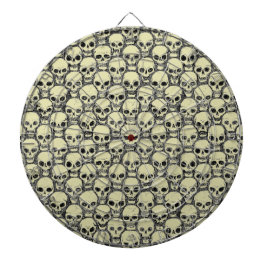 壁のスカル ダーツボード