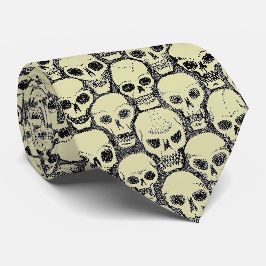 壁のスカル ネクタイ (ロール)
