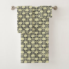 壁のスカル バスタオルセット