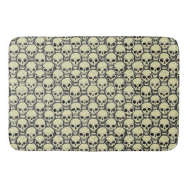 壁のスカル バスマット