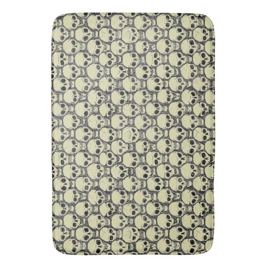 壁のスカル バスマット (正面縦)