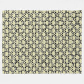 壁のスカル フリースブランケット (正面(横))