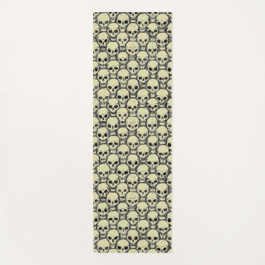 壁のスカル ヨガマット (正面)