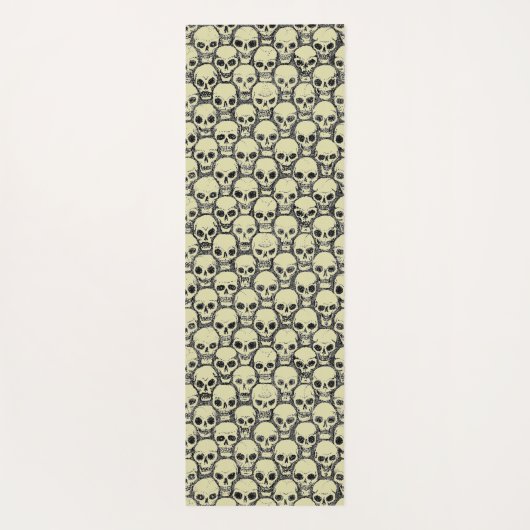 壁のスカル ヨガマット (裏面)