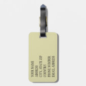 壁のスカル ラゲッジタグ (裏面縦)